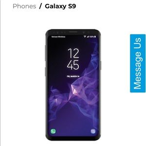 New in box AT&T midnight black Galaxy S9 Samsung